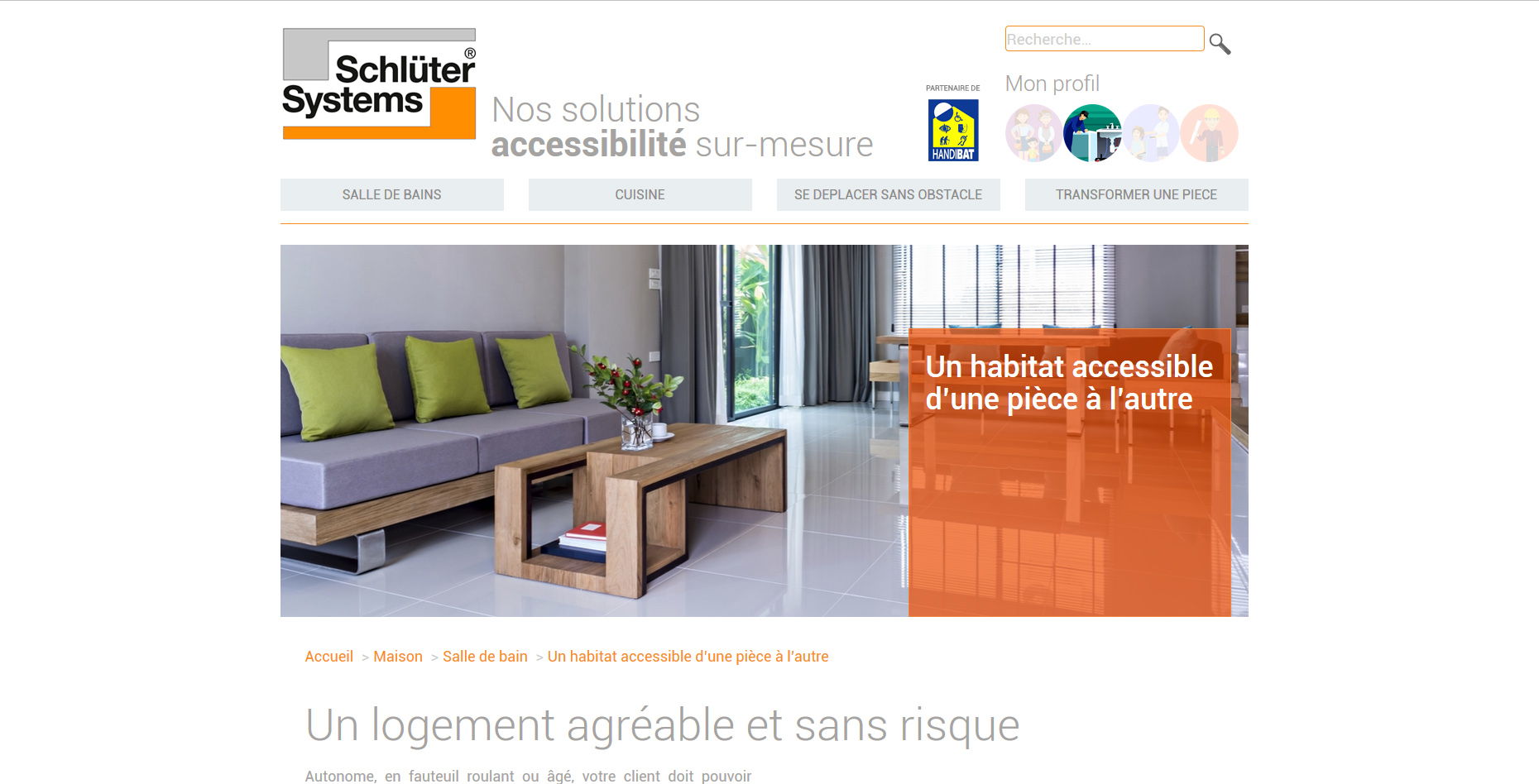 Schluter accessibilité